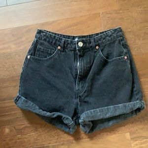 Zara Black Denim Shorts